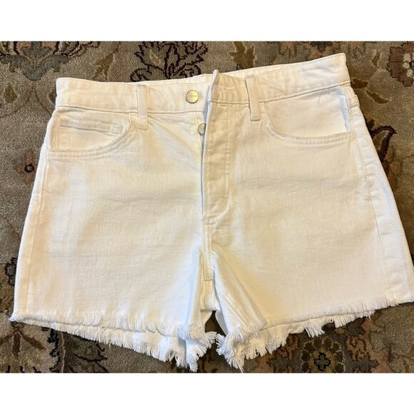 Joe's Jeans The Jessie Relaxed Frayed Hem Button Front Shorts - 26 - Picture 1 of 5